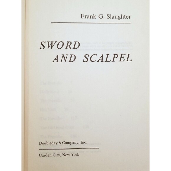 Vintage 1957 Sword and Scalpel by Frank G Slaughter Korean War Novel Hardcover - Picture 3 of 5